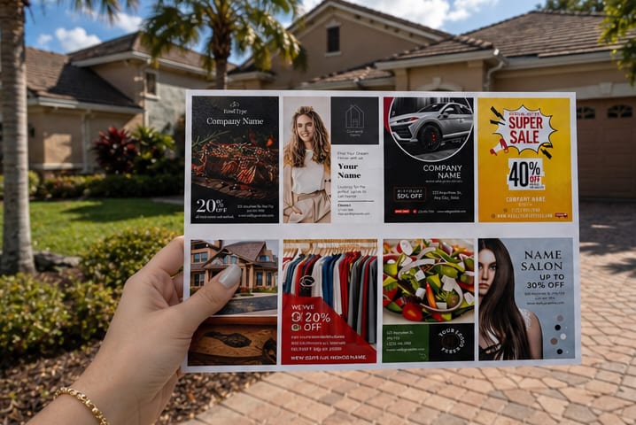 The Local Pop mailer in front of an Orlando area home